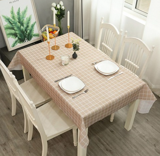 PVC Waterproof Tablecloth Camping Vinyl Tablecloth Square Tablecloth
