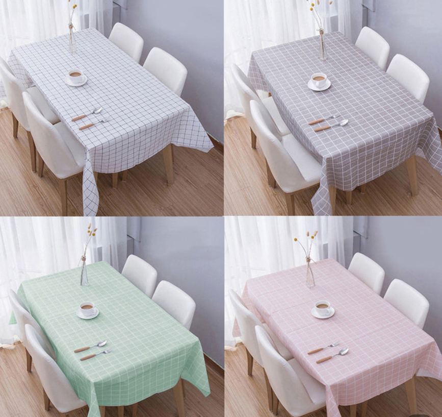 PVC Waterproof Tablecloth Camping Vinyl Tablecloth Square Tablecloth